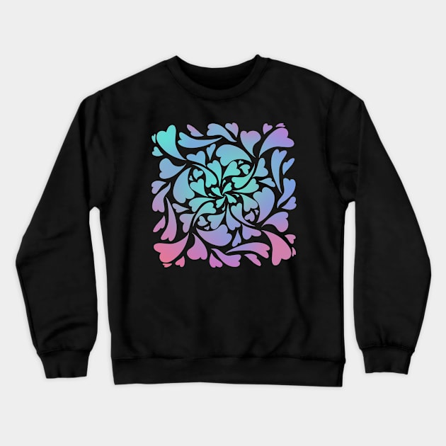 St. Valentine day bright colorful pattern Crewneck Sweatshirt by Toma-ire